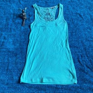 American Eagle Floral Back Tank Top